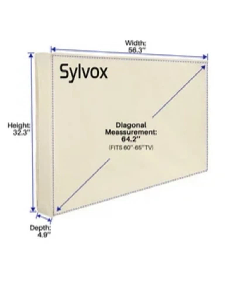 SYLVOX TV Cover Weatherproof Screen Cover 60"-65" TV Suitable outdoor TV protect - Thumbnail 2