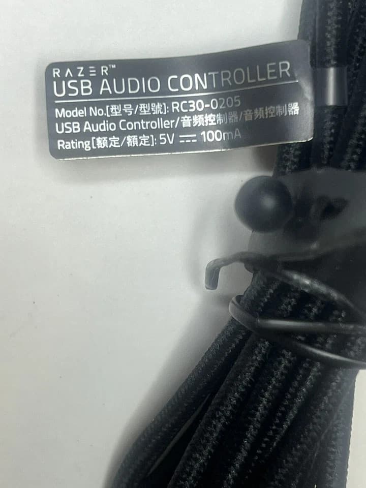 Genuine Razer RC30-0205 THX USB Audio Volume Controller 3.5mm Port (Black) - Thumbnail 3
