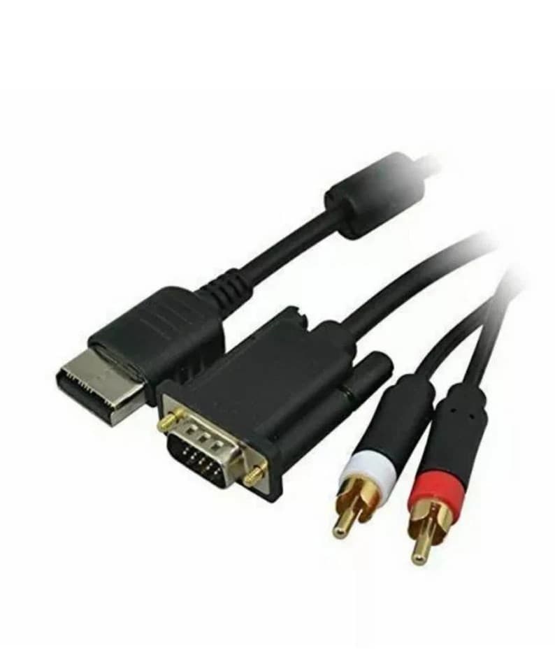 SEGA Dreamcast VGA High Definition Cable RCA Sound Adapter HD box PAL NTSC NEW - Thumbnail 2