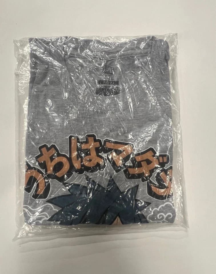 2002 Funko Pop Shirt Naruto Shippuden GameStop Exclusive Gray Graphic ( S ) - Thumbnail 2