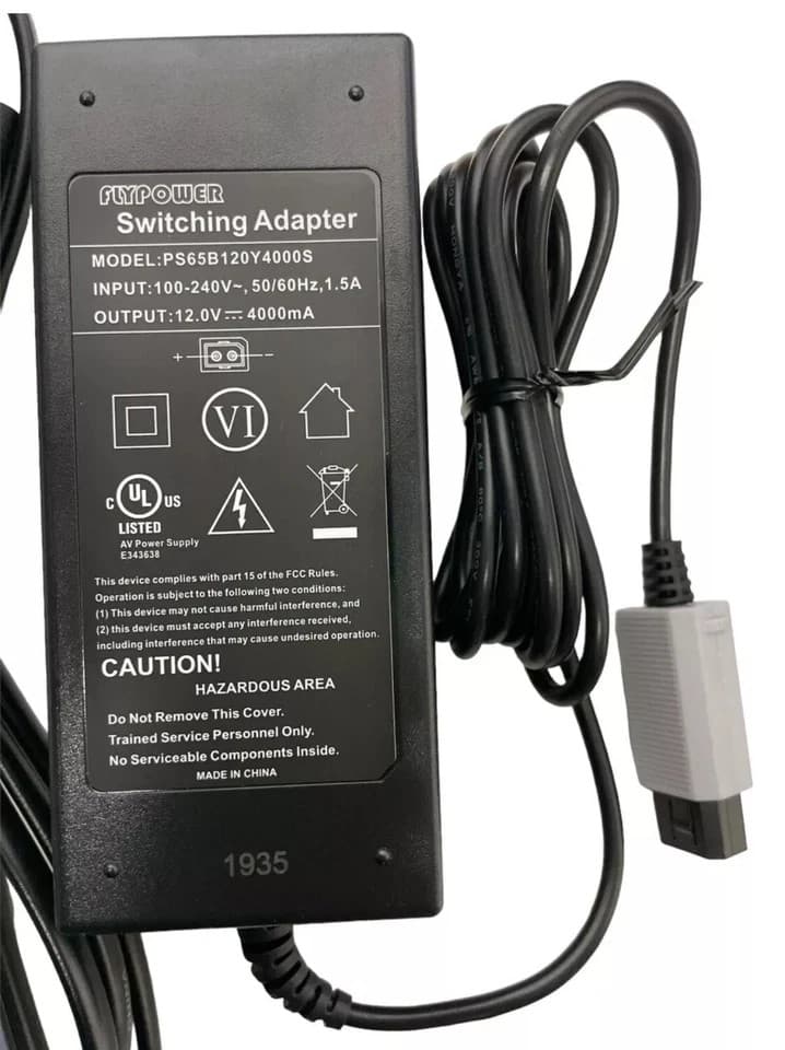 AC Adapter Charger Power Supply Cord Cable for Nintendo Wii with power cord - Thumbnail 3