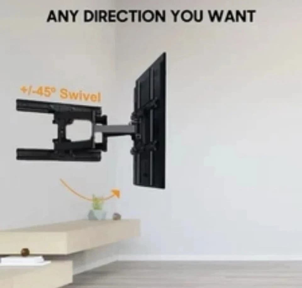 TV Wall Mount for Large TVs 40" to 75" Tilt & Extension Universal Design Works - Thumbnail 4