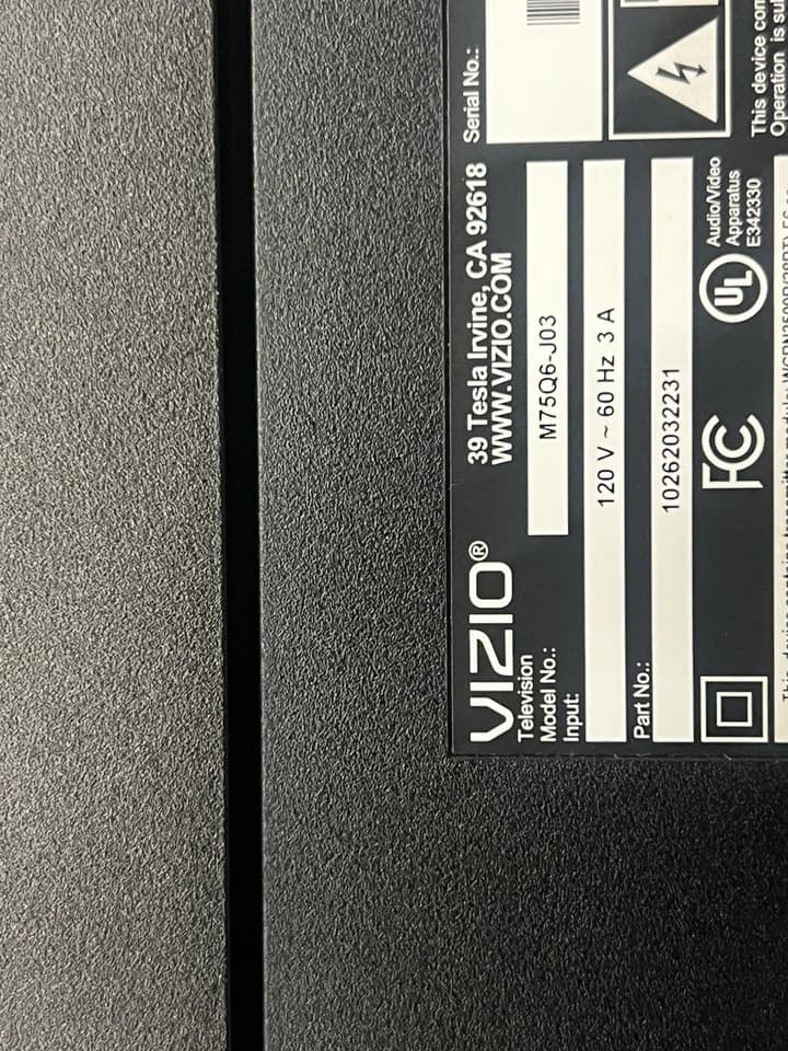 Vizio M75-J03 Internal set of L/R Speakers 033515084363 - Thumbnail 2