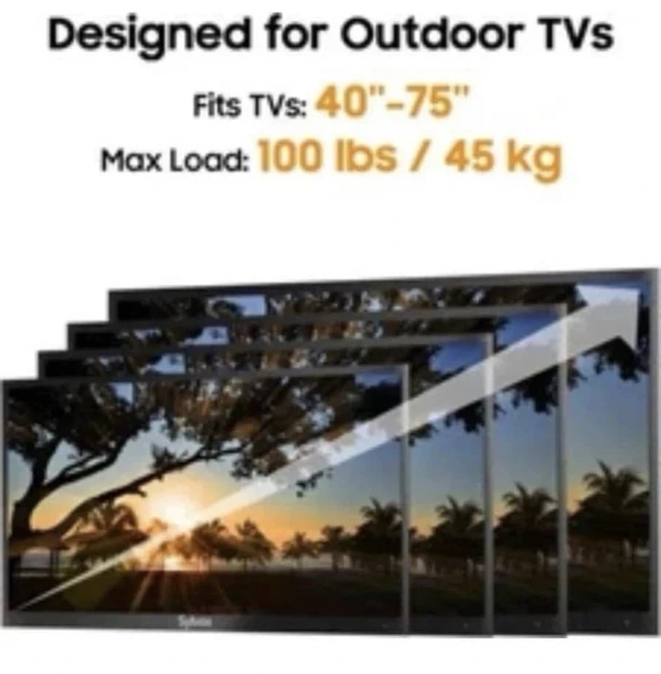 TV Wall Mount for Large TVs 40" to 75" Tilt & Extension Universal Design Works - Thumbnail 2