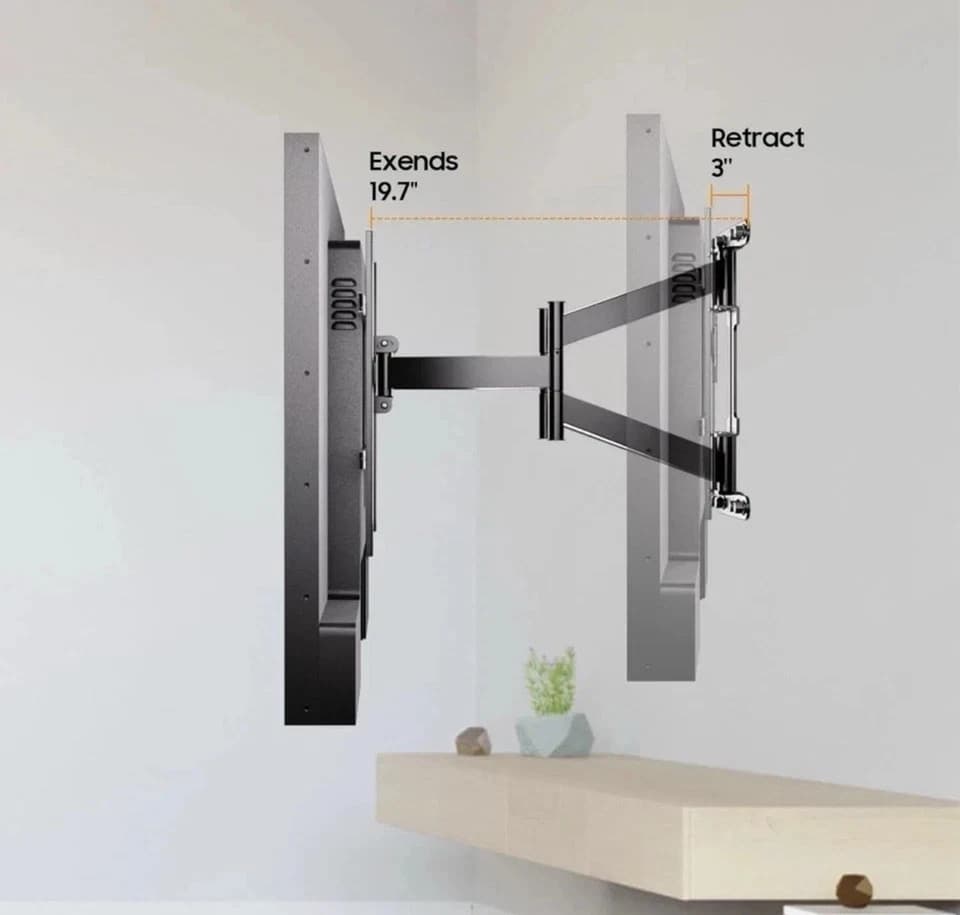 TV Wall Mount for Large TVs 40" to 75" Tilt & Extension Universal Design Works - Thumbnail 5