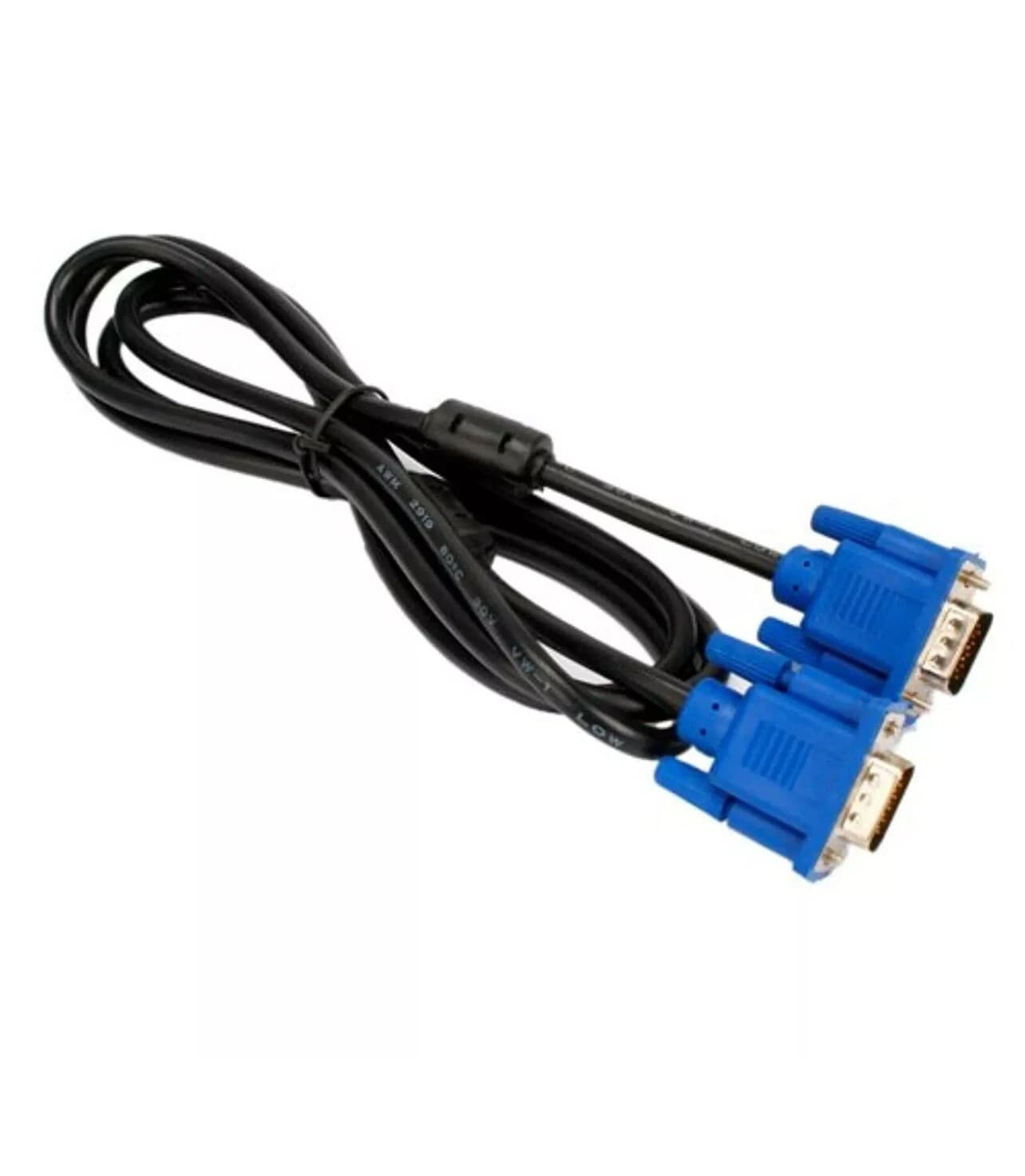 5ft Premium HD15 Male to Male SVGA VGA Video Monitor Cable w/ Ferrite Core cord - Thumbnail 3