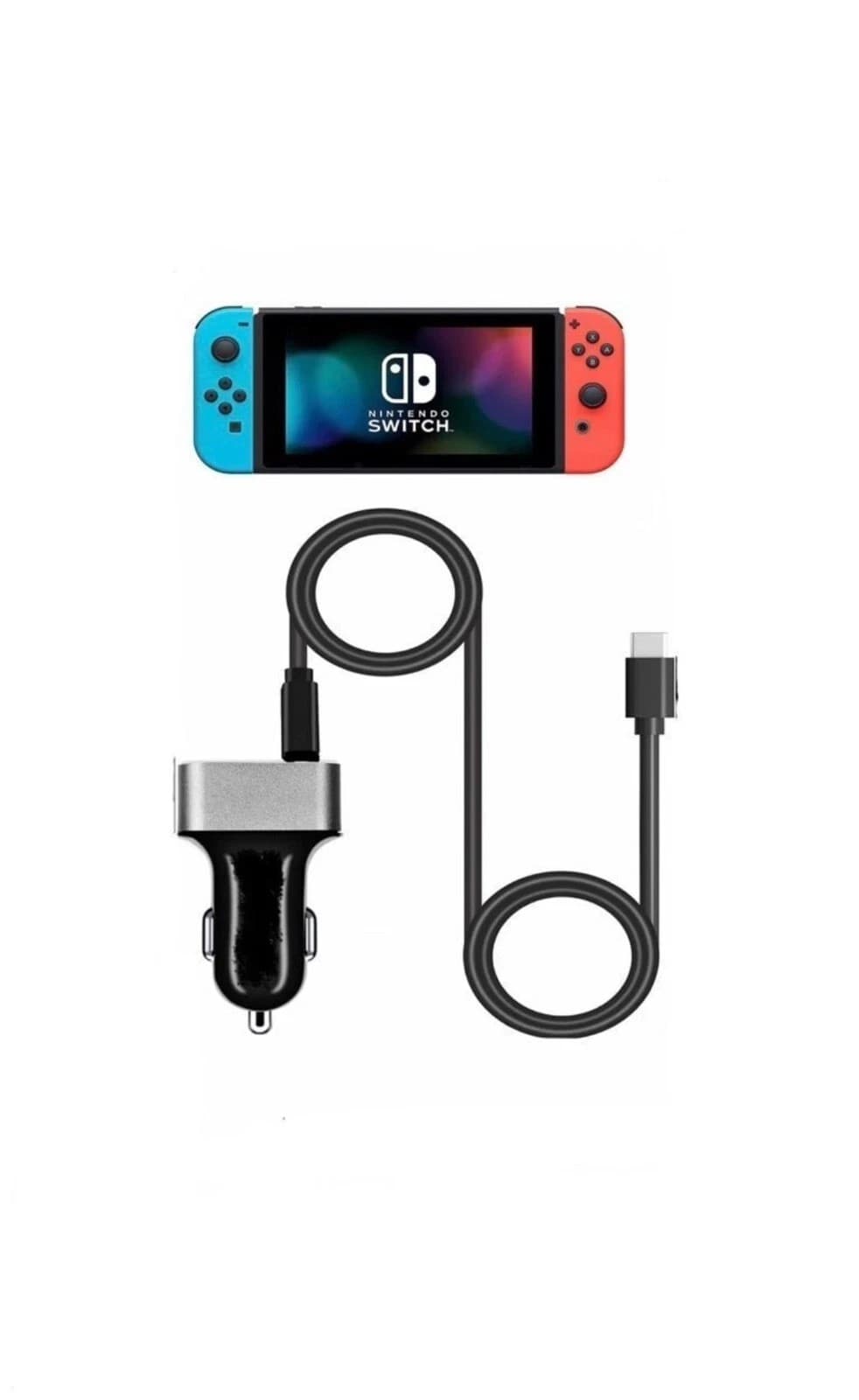 X2. Car Charger Charging 5V USB Type-C Cord Power adapter For Nintendo Switch - Thumbnail 5
