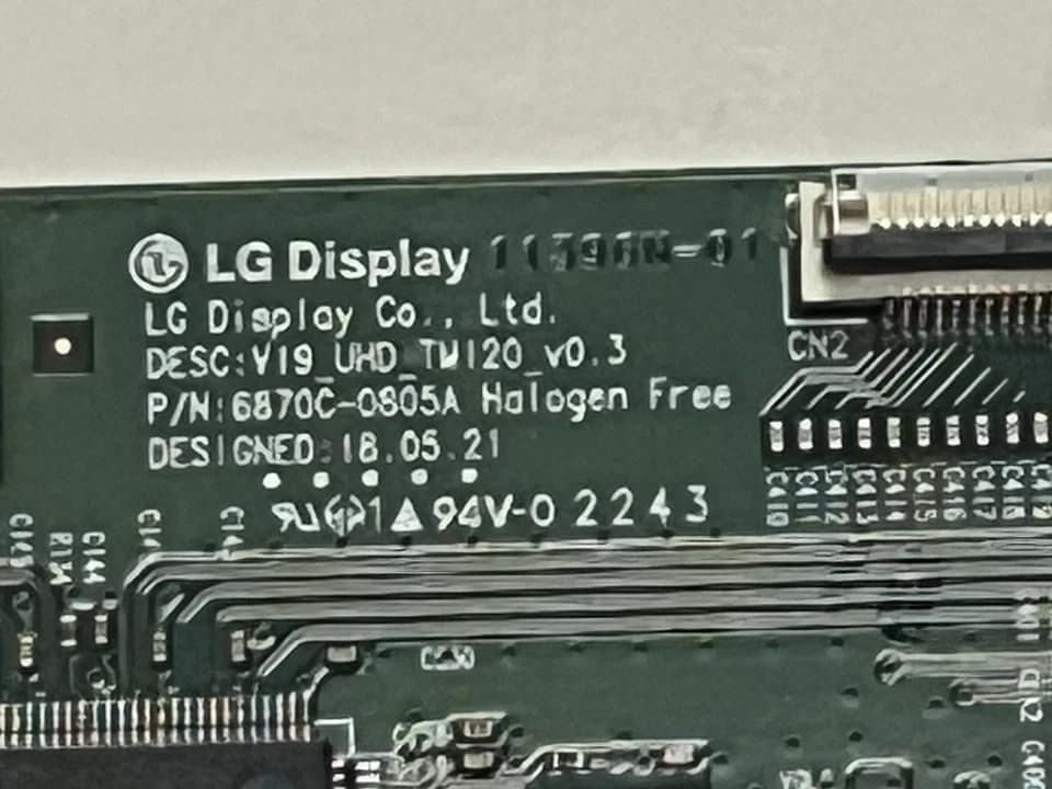 LG Display T-Con Board V19-UHD-TM120_V0.3 P/N:6870C-0805A 18.05.21 (94V-0 2243) - Thumbnail 3