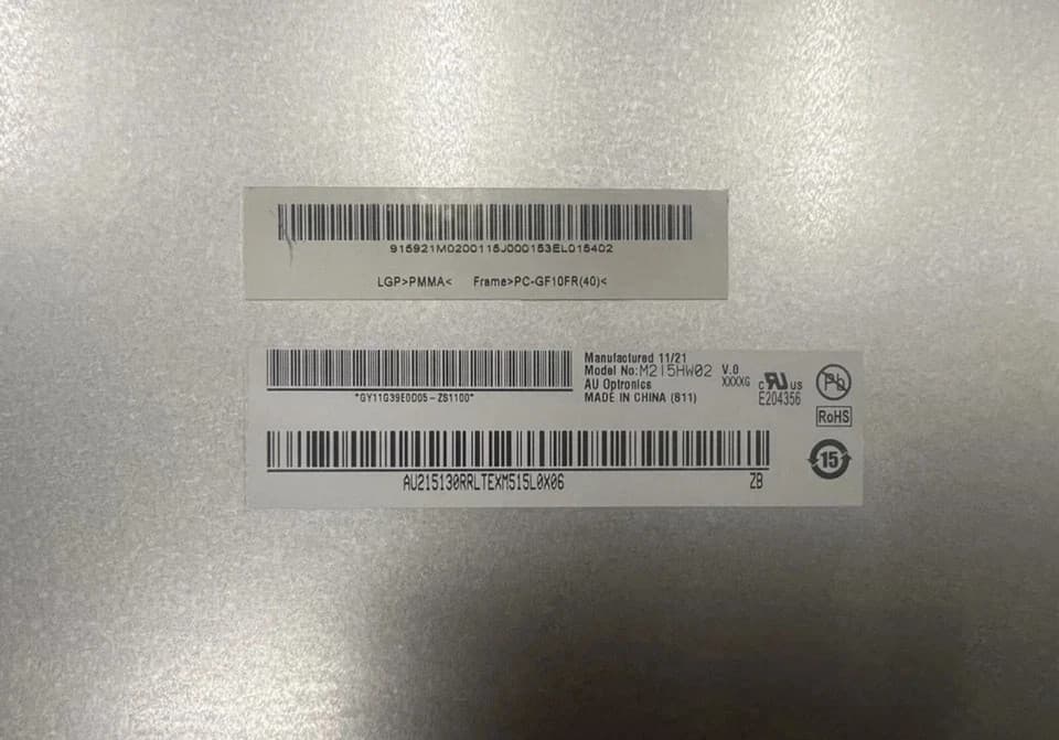 HP Au Optronics M215HW01 V.6 21.5 Inch Matte 1920 x 1080 a-Si TFT-LCD Panel - Thumbnail 3