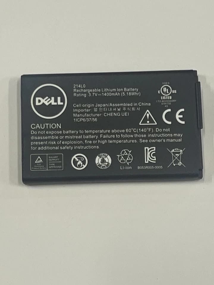 New Genuine Dell Venue V03B Venue Pro V02S Battery 214L0 1XY9P 1400mAh - Thumbnail 2