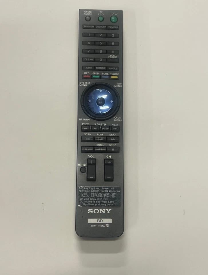 OEM Sony RMT-B101A BD Remote Control BDP-S1 BDP-S200ES BDP-S300 BDP-S301 -Tested - Thumbnail 3