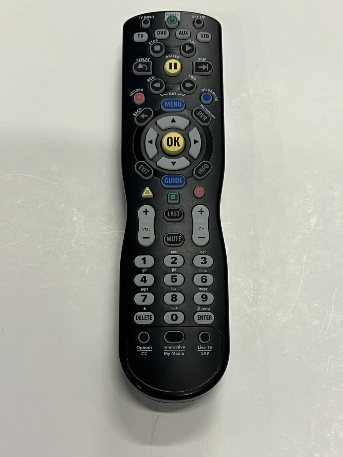 ADB URC-6244BC0-009-R DVD TV Cable On Demand Universal Remote Control, Blk OEM