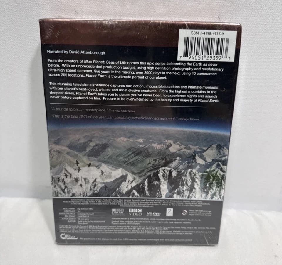 Planet Earth ~ The Complete Series (4-disc HD DVD 2007 WS) NR BBCTV Documentary - Thumbnail 4