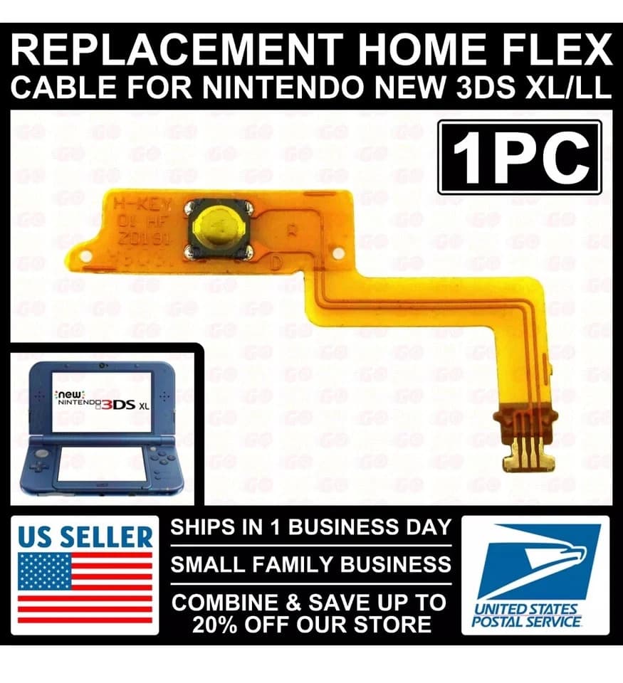 2015 New Version Nintendo 3DS XL LL Home Button Flex Cable N3DSXL