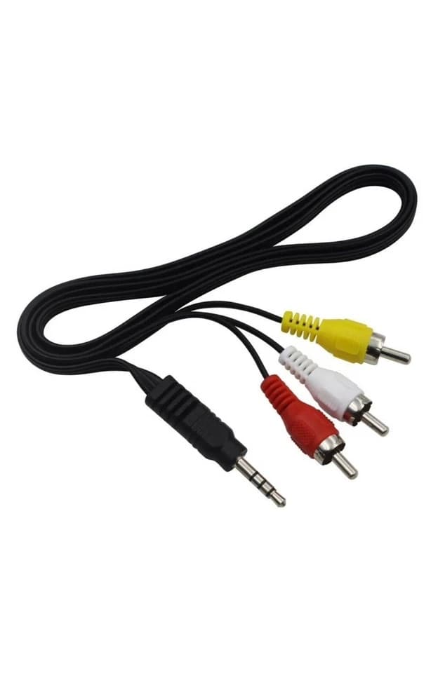 AV A/V TV-OUT Cable Cord Lead For Philips Portable DVD Player PD9000 37 PET940 - Thumbnail 2