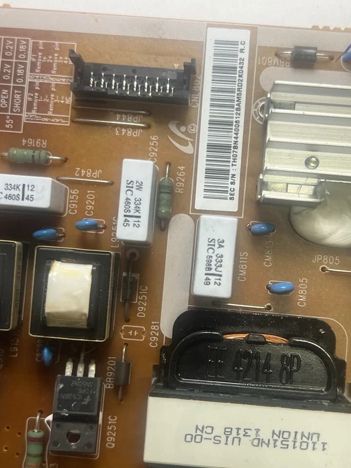 NEW Samsung UN50F5000AF Power Supply Board UN50F5000 UN50F5000AFXZA - Thumbnail 8