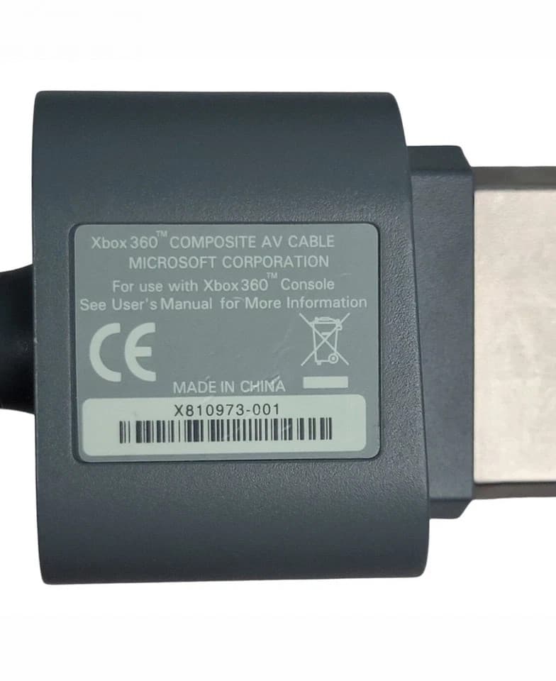 Xbox 360 OEM Composite AV Cable X810973-001 - Thumbnail 3