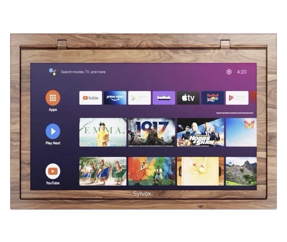 SYLVOX 15.6 inch Under Cabinet TV 1080P Kitchen TV Built-in App Smart RV TV - Thumbnail 8