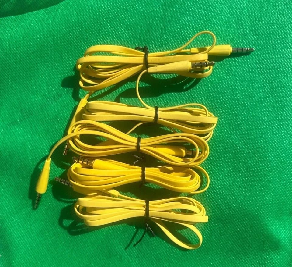 5 Pack 3.5mm Male to Male Stereo Audio AUX Cable 4ft Auxiliary gaming headset