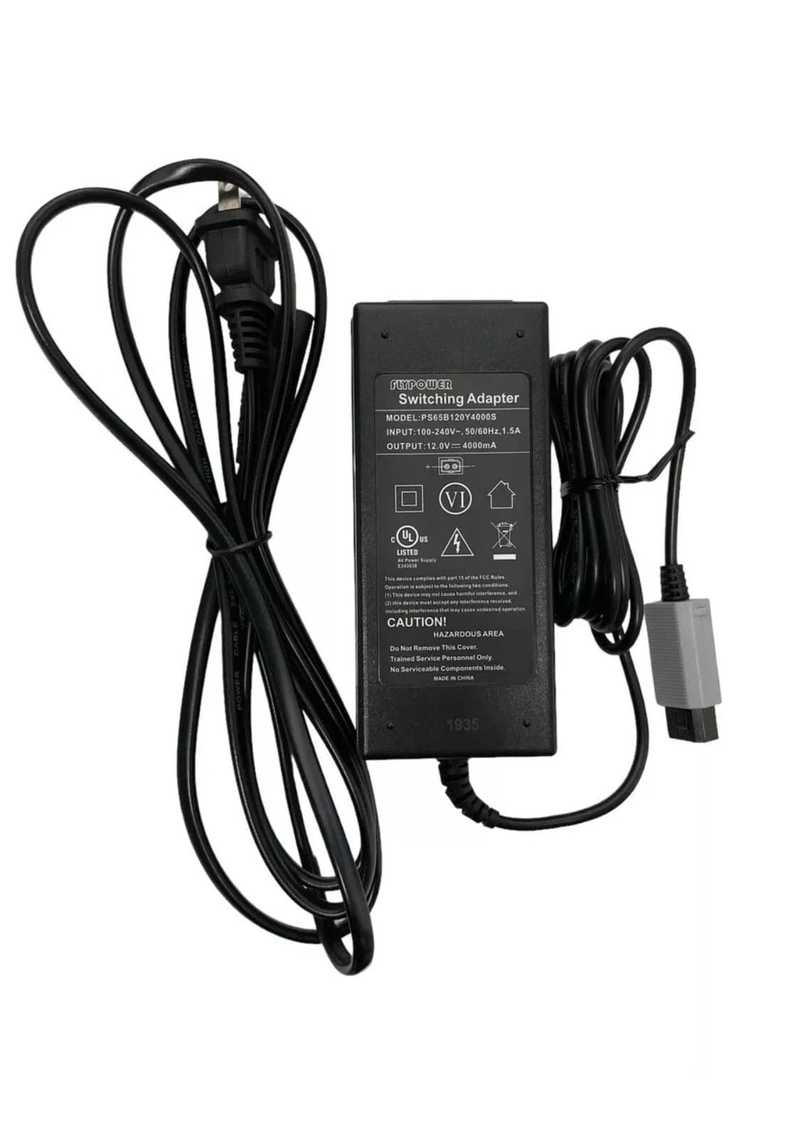 AC Adapter Charger Power Supply Cord Cable for Nintendo Wii with power cord - Thumbnail 3