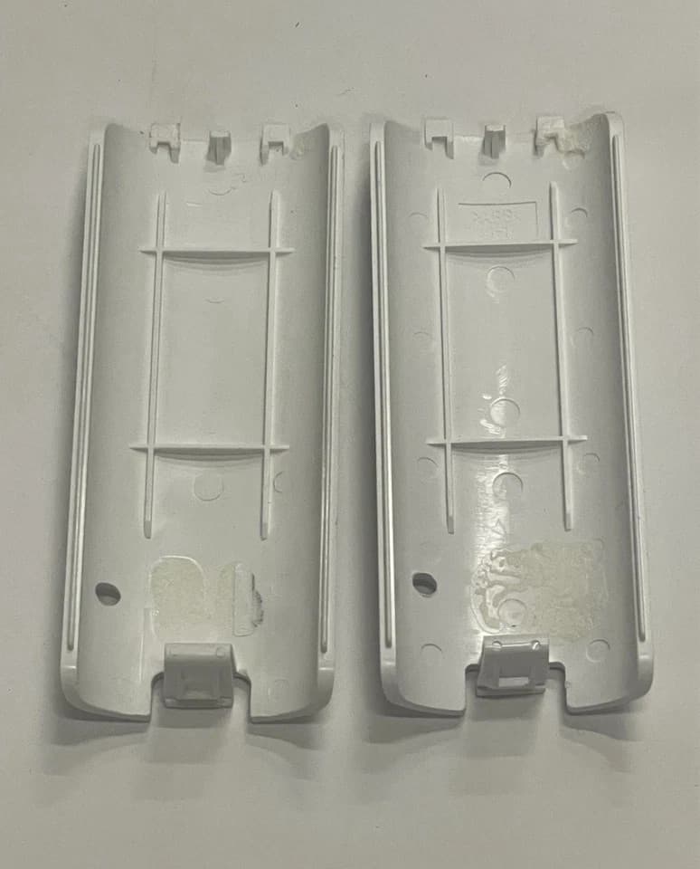4X OEM Nintendo Wii Remote Controller BLUE and White Battery Cover - Thumbnail 4