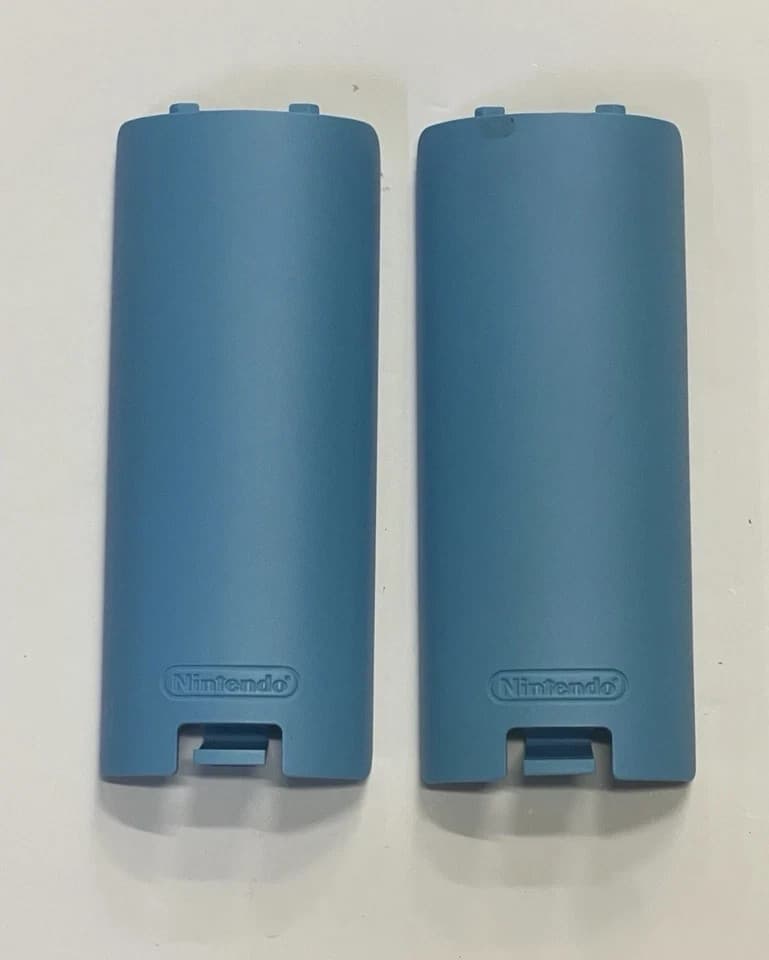 8X OEM Nintendo Wii Remote Controller BLUE and White Battery Cover read desc.. - Thumbnail 6