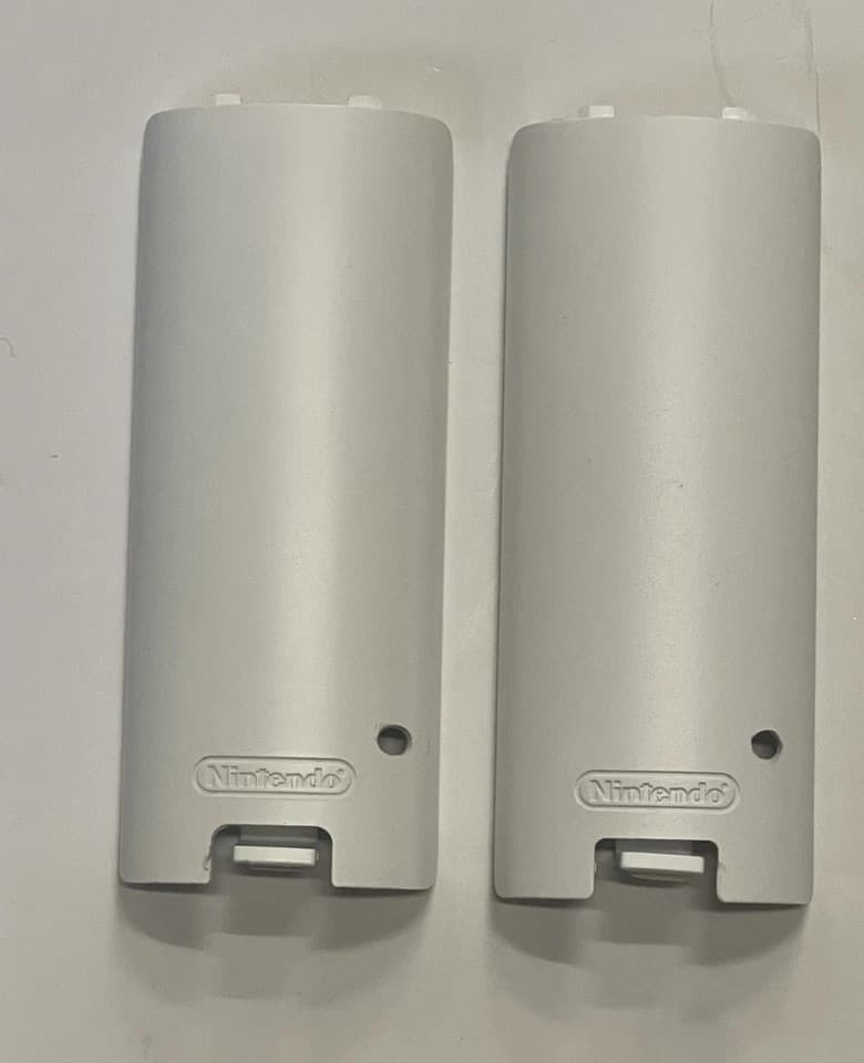 8X OEM Nintendo Wii Remote Controller BLUE and White Battery Cover read desc.. - Thumbnail 3