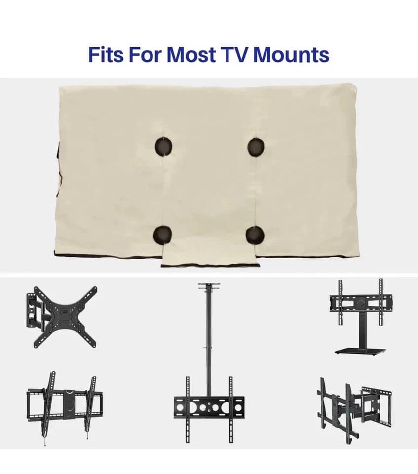 Sylvox 50-55 inch Outdoor TV Cover Waterproof TVs Dustproof Weatherproof - Thumbnail 6
