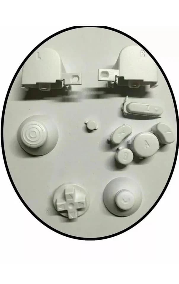 Nintendo Gamecube Controller Mod Colorful Complete button set with Thumbsticks