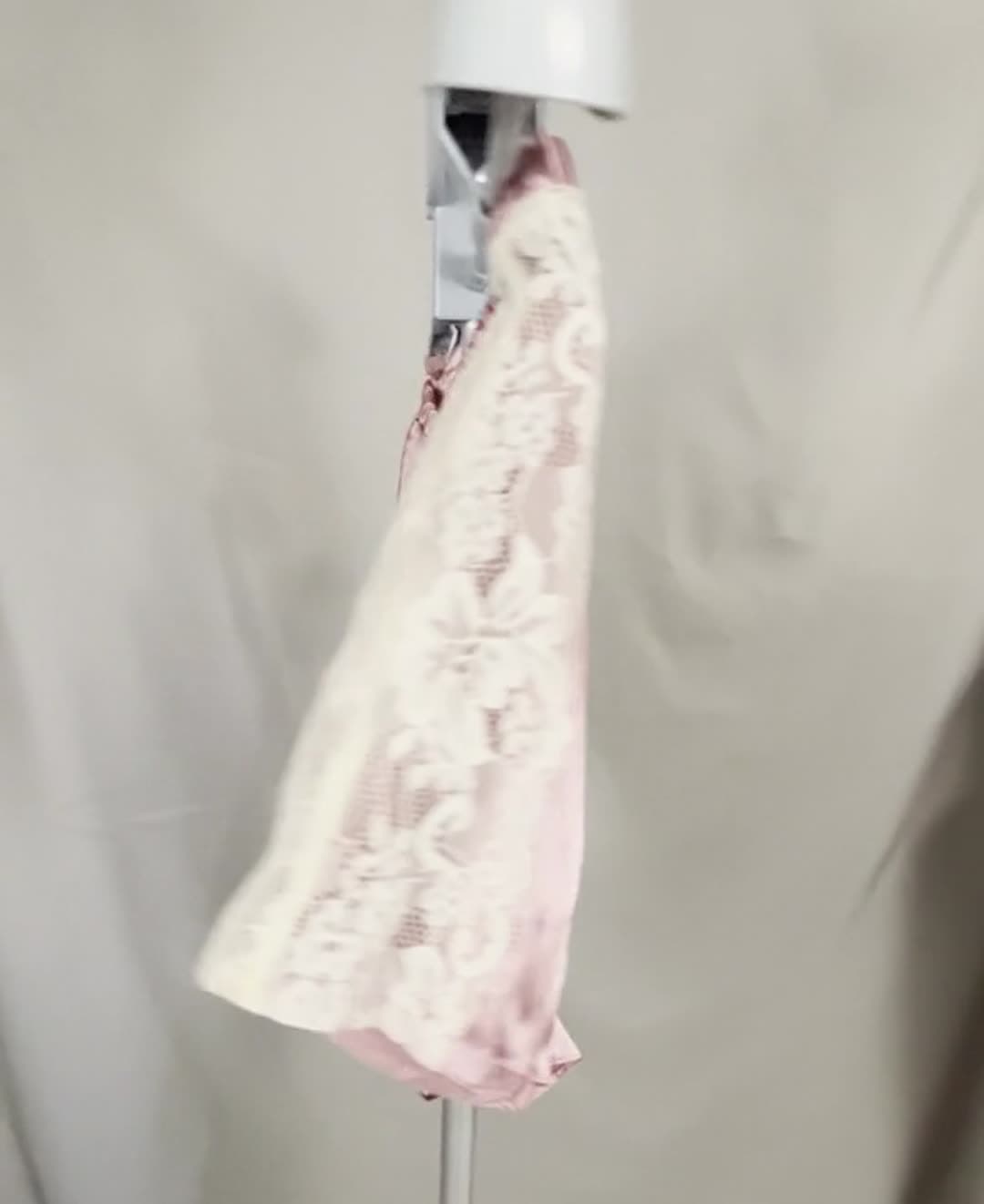 Frederick's of Hollywood Camisole & Shorts Set Womens Pink L Lace Trim Sleepwear - Video 8
