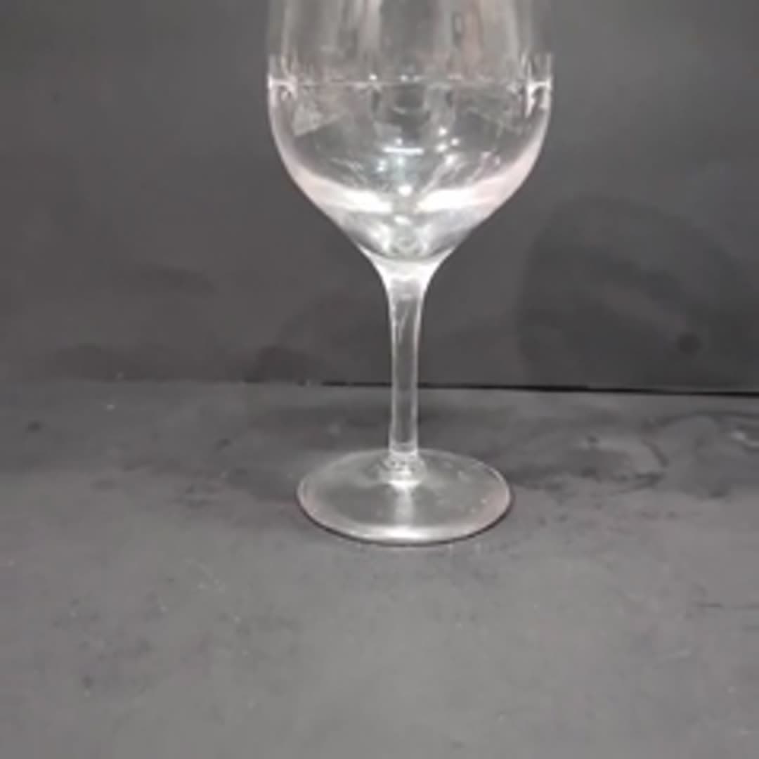 Lenox Candleglow Lead Crystal Wine Goblet, Vintage Replacement 7" Clear Stemware - Video 11