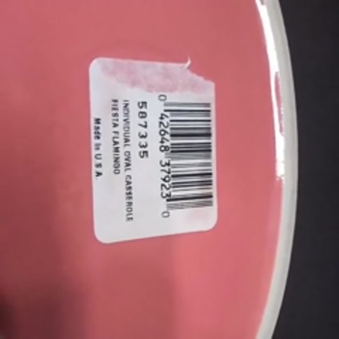 Fiestaware Flamingo Oval Individual Casserole Baker, Replacement Fiesta Cookware - Video 12