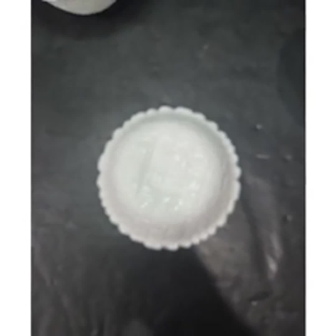 Indiana Glass Small White Fruit Bowls, Set of 3, Vintage Weavetex Basket Pattern - Video 11