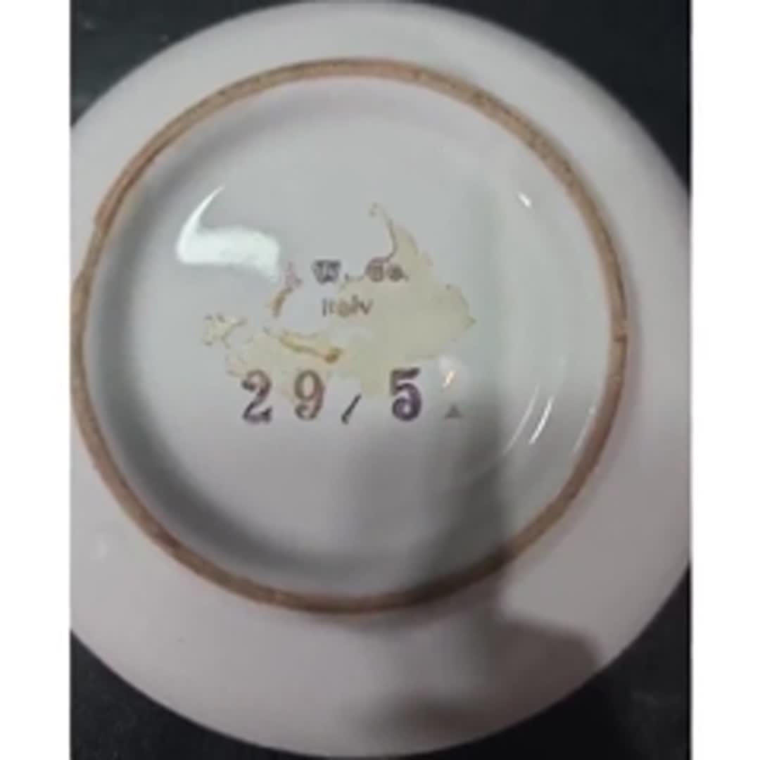 Asian Themed Hand Painted Ashtray, 3 Slot Ceramic Ash Tray, Smoking Accessories - Video 10