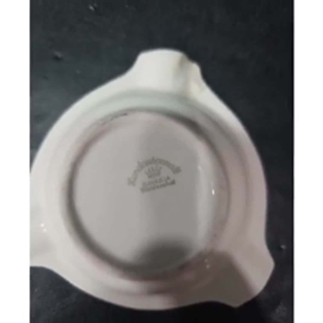 Bavaria Waldershof Ashtray, Tirol Germany Collectible Hand-painted Vintage Decor - Video 10