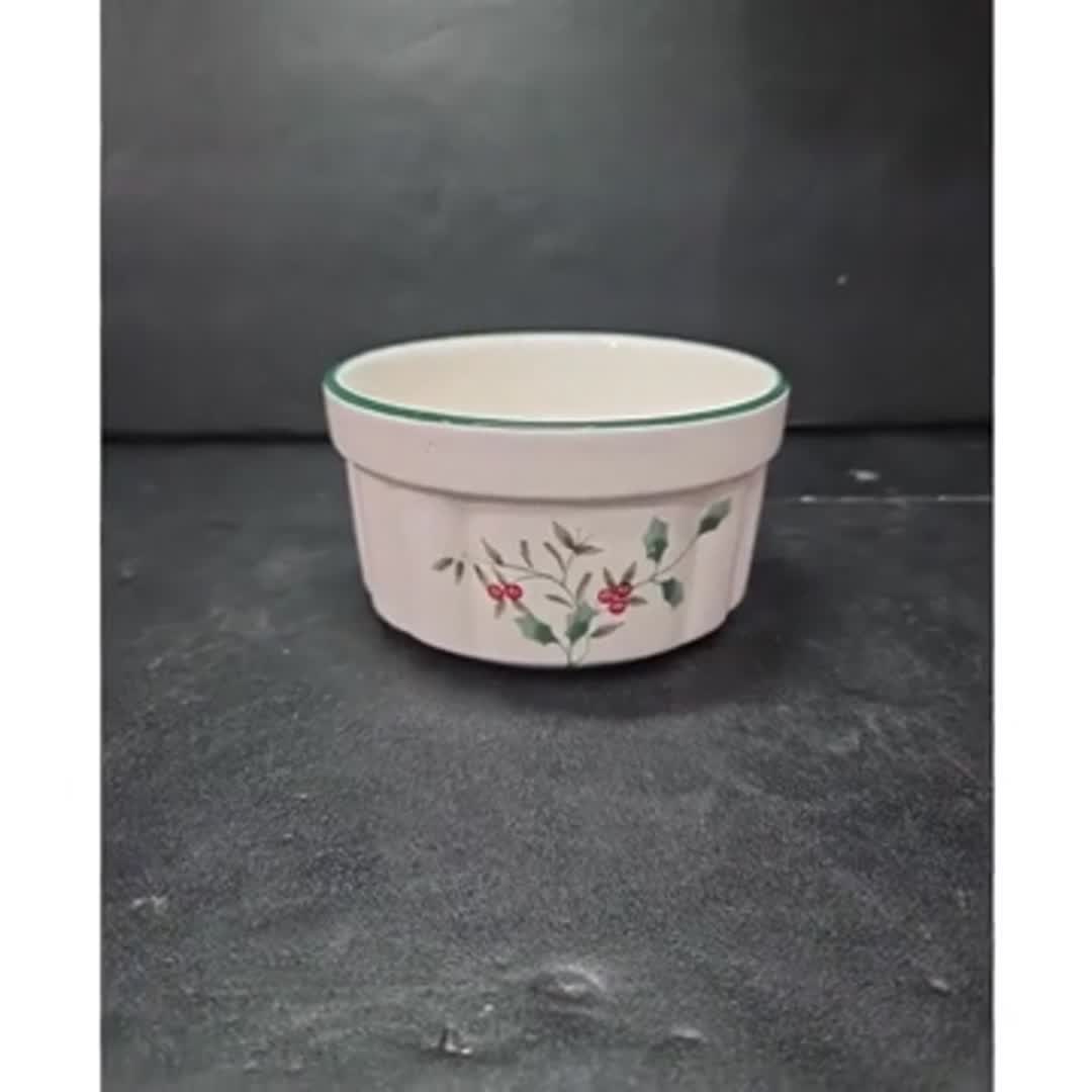 Pfaltzgraff Winterberry Small Casserole Dish, Individual Stoneware Serving Bowl - Video 11