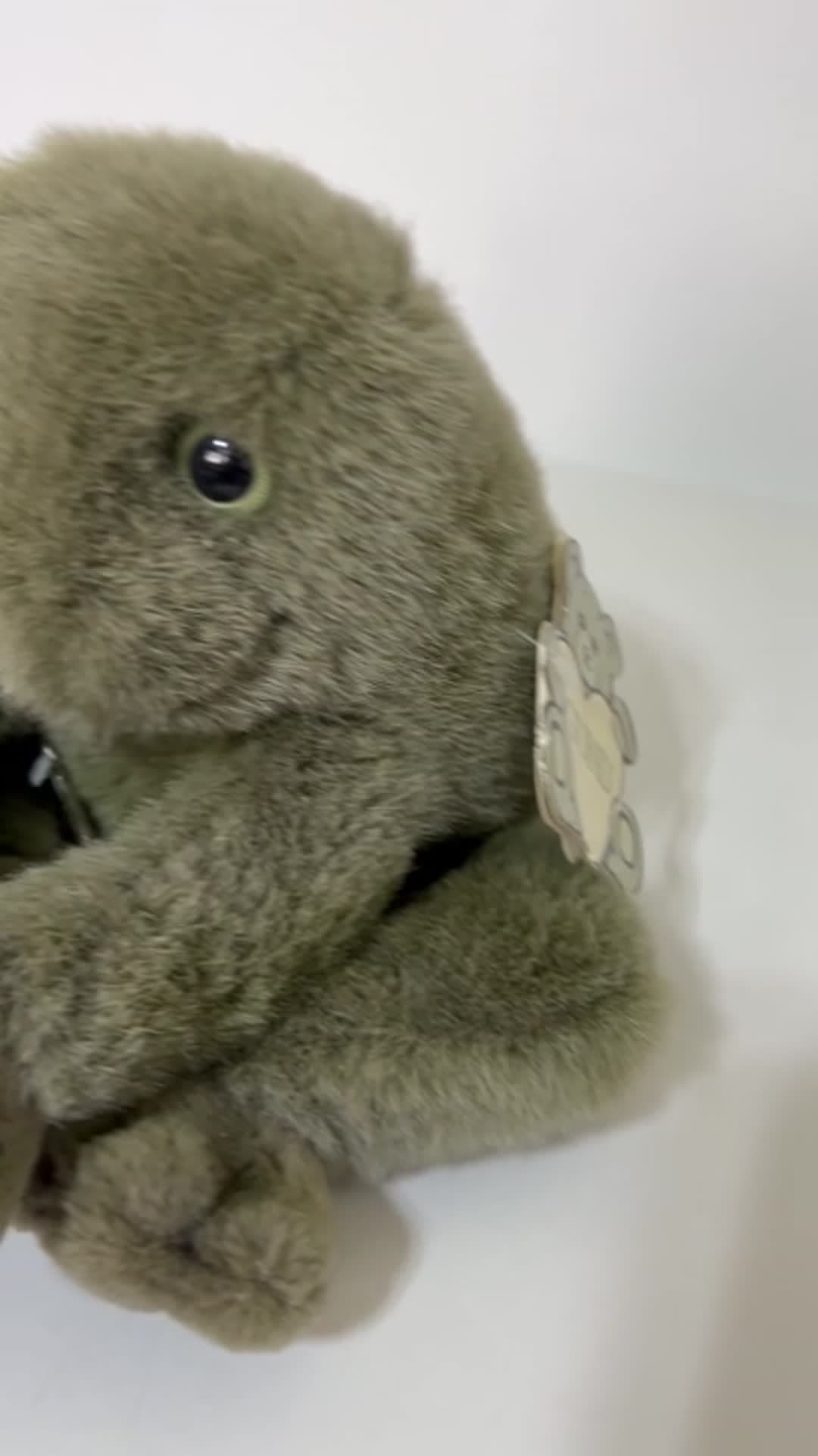 Vintage Gund Frog Ribbit Plush Green with Sound Croaker Stuffed Animal Tags - Video 8