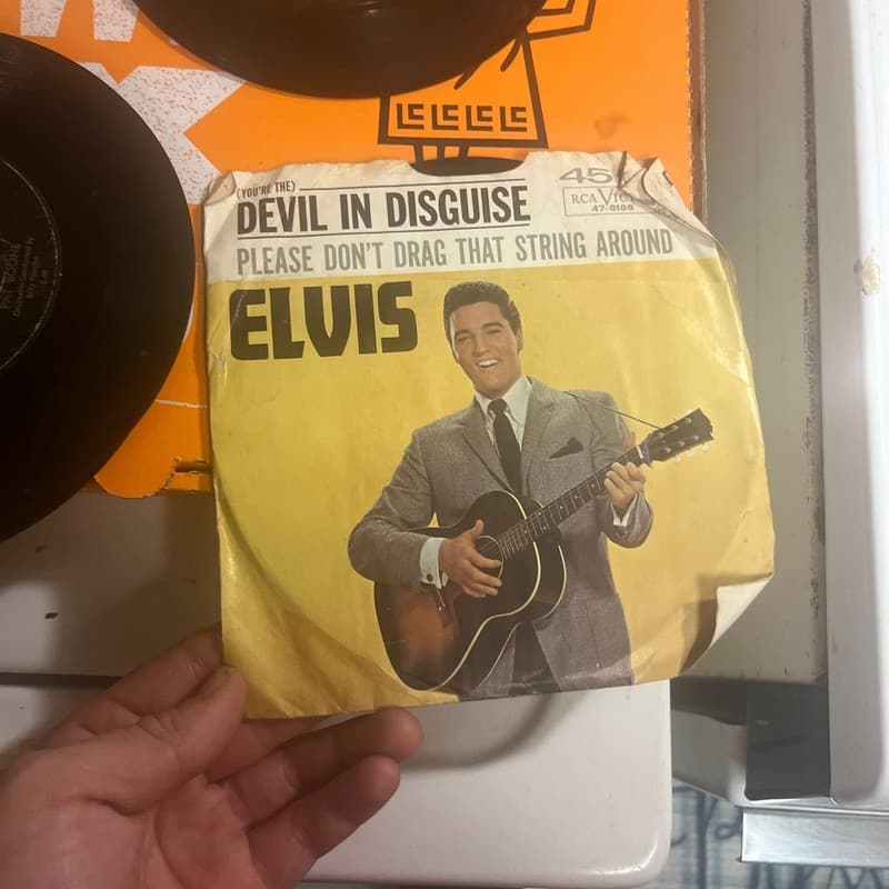 Elvis Presley (You're The) Devil In Disguise 45 RPM Record - Image 1