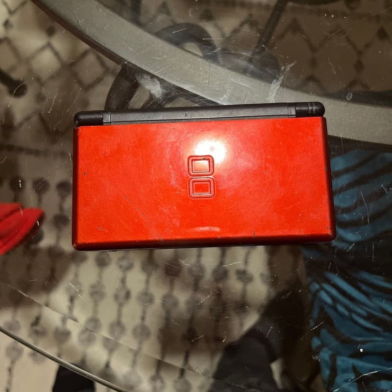 Nintendo DS Lite Handheld Console Crimson Red and Black USG-001