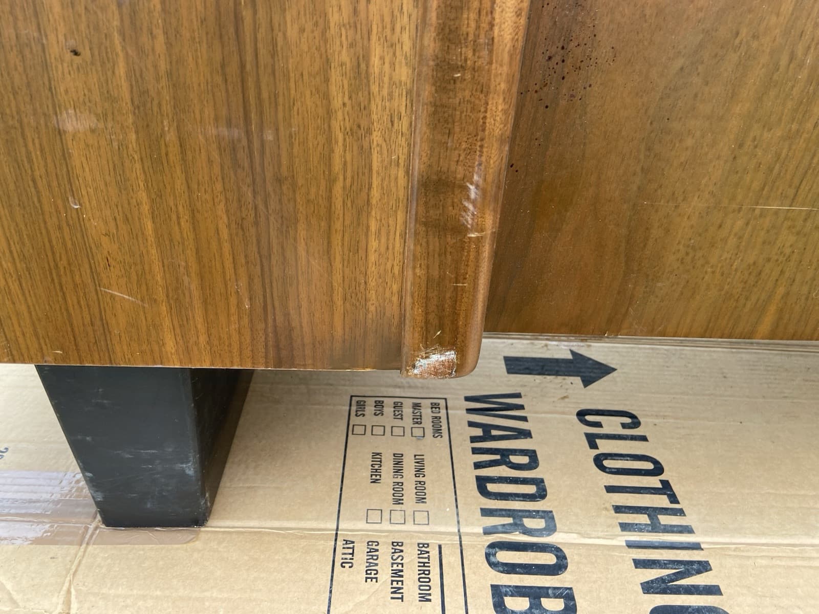 Vintage Mid Century Modern Wooden Tanker Desk - Thumbnail 17