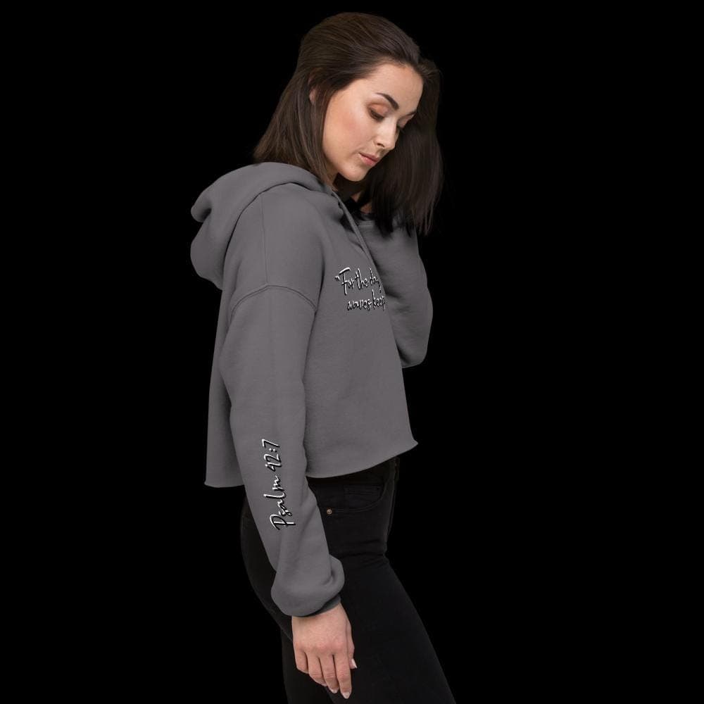 For the Days When the Storms Keep Coming Soft Cropped Hoodie - Raw Hem, Dropped Shoulder - Thumbnail 14