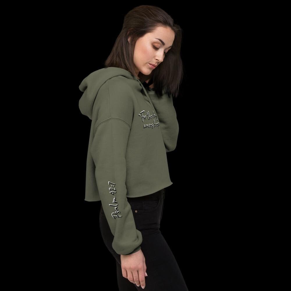 For the Days When the Storms Keep Coming Soft Cropped Hoodie - Raw Hem, Dropped Shoulder - Thumbnail 8