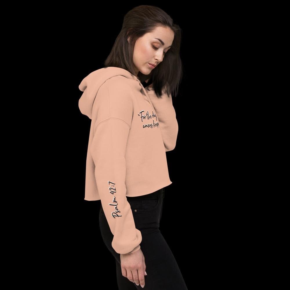 For the Days When the Storms Keep Coming Soft Cropped Hoodie - Raw Hem, Dropped Shoulder - Thumbnail 11