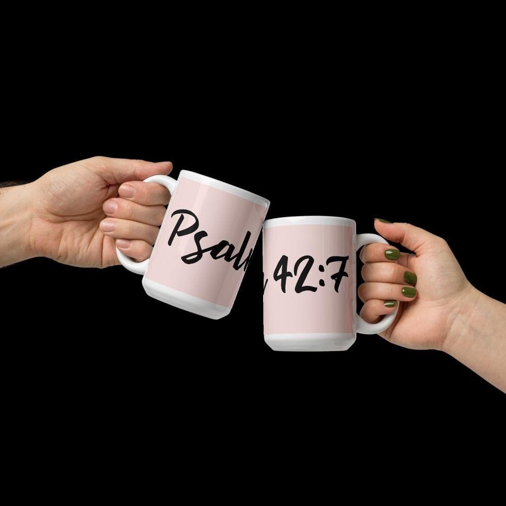 Psalm 42:7 Coffee Mug – Inspirational Christian Gift, 15 oz - Thumbnail 7
