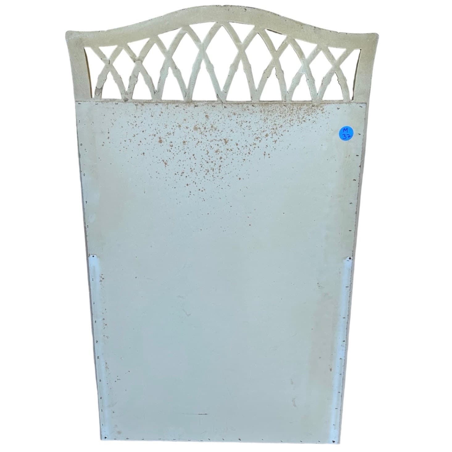 Faux Bamboo Fretwork Mirror 51x31 LOCAL PICKUP Vintage Thomasville Allegro Creamy Yellow Arched Curved Top Coastal Hollywood Regency - Thumbnail 6