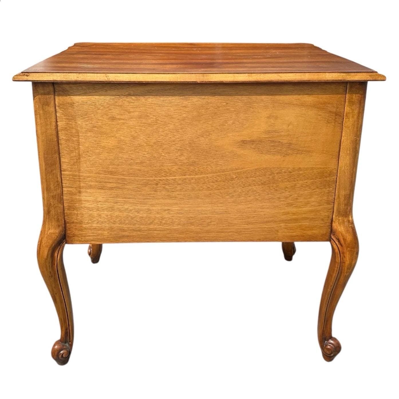 Louis XV Style Commode by Hickory Chair 30” Vintage French Provincial Cherry Wood Chest - Thumbnail 9