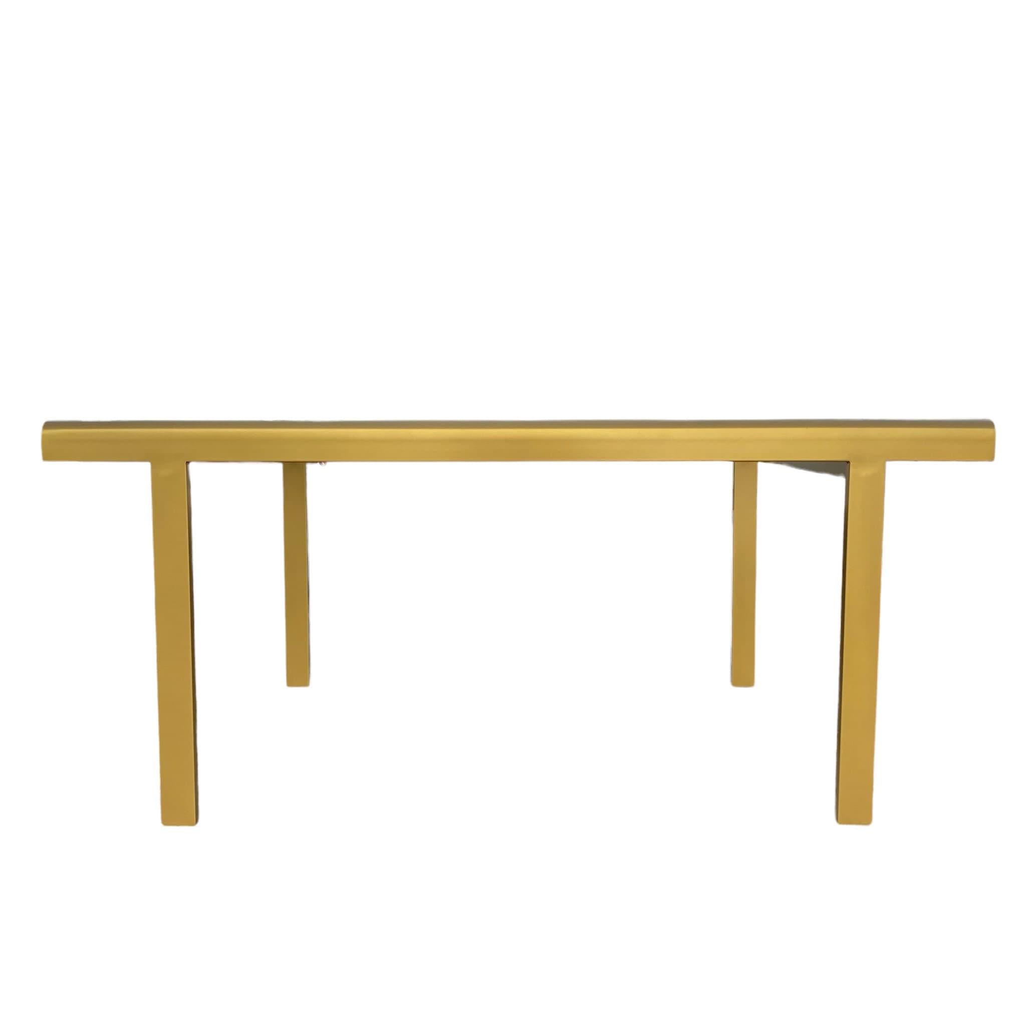 Mid-Century Modern Expanding Dining Table in Brass Gold Steel and Smoked Glass Top - Leaf Insert Extends 66" to 98" Long - MCM Milo Baughman - Thumbnail 9