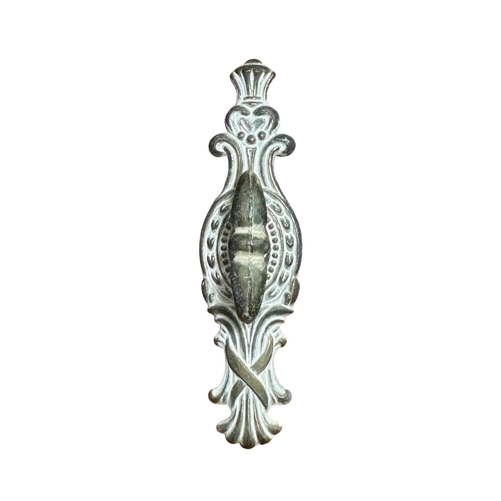 Vintage Henry Link Bali Hai Backplate & Knob Hardware - Original 1970s Faux Bamboo Dresser, Chest, or Armoire Replacement - Thumbnail 3