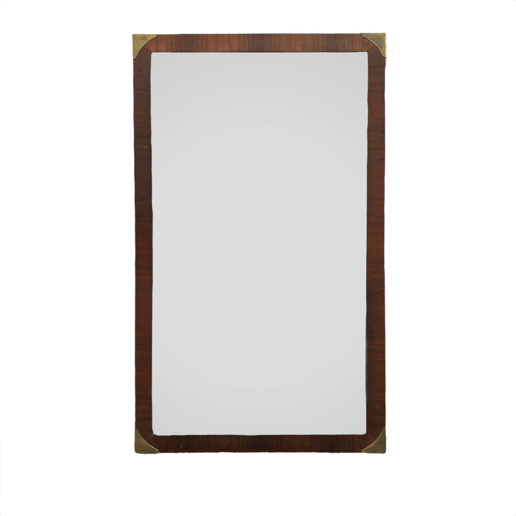 Vintage Midcentury Mirror by John Stuart LOCAL PICKUP Rosewood & Brass - Thumbnail 4