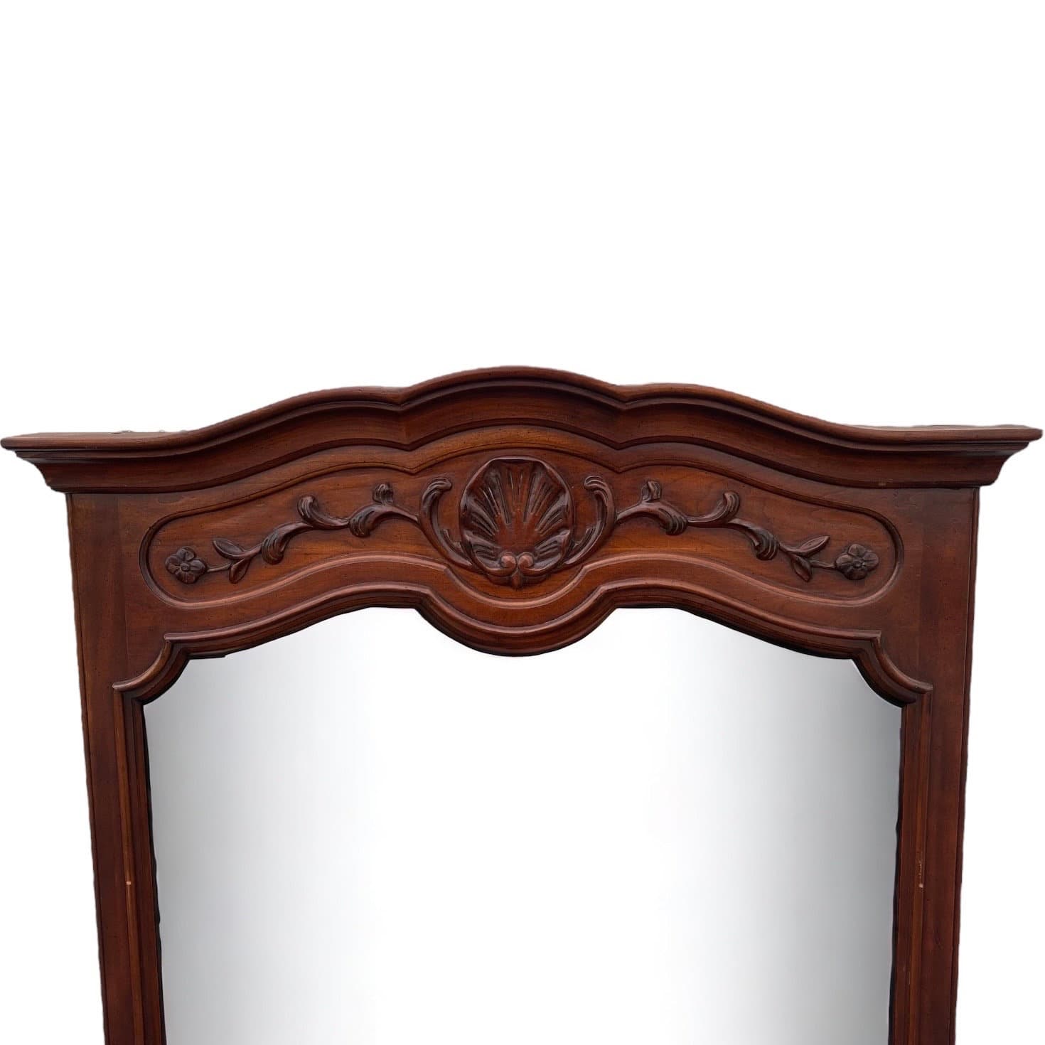 French Provincial Mirror 51x37 LOCAL PICKUP Vintage Century Furniture Wood Wall Mirror - Thumbnail 2